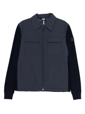 Colmar ribbed-sleeve flap-pocket jacket - men - Polyester/Elastane/Nylon/Polyester/Cotton - 50 - Blue