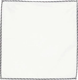 Eleventy Pochet met contrasterende afwerking - Wit