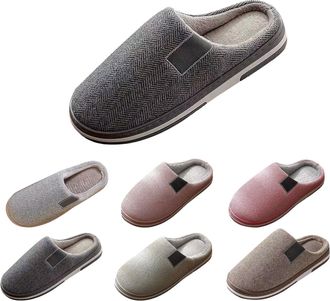 Generic Womens Home Slippers Daily Wear Slippers For Men Simple Household Slipper Slip On Bedroom Slipper Casual Indoor Shoes Lightweight Design Plush Cushion