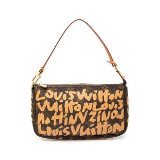 Louis Vuitton Pre-owned Pochette Accessoires - Dames - Pre-owned - Bruin - Maat: ONE Size Leer
