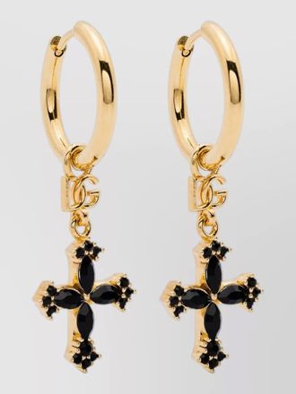 Dolce & Gabbana necklace cross pendant rhinestone gemstones