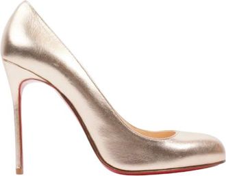 Christian Louboutin Gold Fifi Pumps Size 39.5