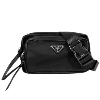 Prada Pre-owned Nylon Shoulder Bag - Dames - Pre-owned - Zwart - Maat: ONE Size Nylon
