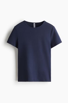 H&M T-Shirt aus Mikrofaser - Blue