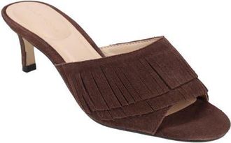Pelle Moda Venna Fringe Slide Sandal in Espresso at Nordstrom, Size 7.5