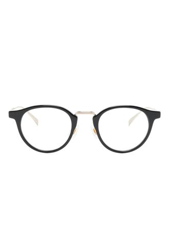 Dunhill pantos-frame glasses - unisex - Acetate - 48 - Black