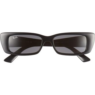 Ray-Ban Teru 54mm Rectangle Sunglasses in Black at Nordstrom Rack