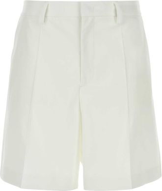 Valentino Garavani White Wool Blend Bermuda Shorts