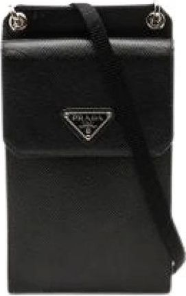 Prada Pre-owned Saffiano Crossbody Bag - Dames - Pre-owned - Zwart - Maat: ONE Size Zijde