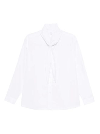 Aspesi tie-neck shirt - women - Fabric - 42 - White