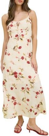 Blu Pepper Floral Maxi Sundress in Red Multi at Nordstrom Rack, Size Medium