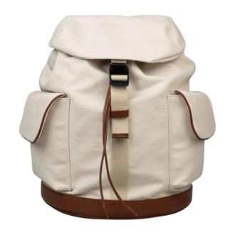 Kiton Backpacks, male, Beige, Size: ONE SIZE Uba0100N012220-1 Cotton Backpack