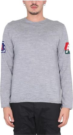 Comme Des Gar&ccedil;ons Comme des Garcons Sweaters Grey - Heren - Ronde hals truien - Grijs - S - Truien & Vesten