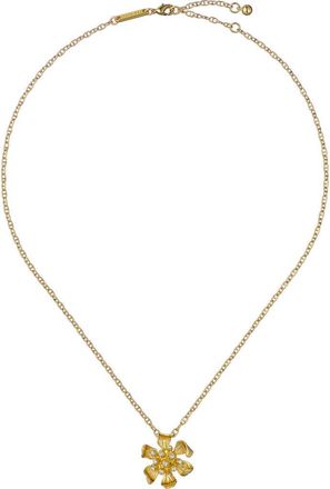 Ted Baker Furina Furled Flower Pendant Necklace in Metallic Gold at Nordstrom