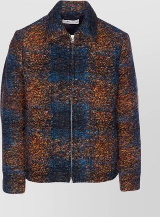 Nn.07 collared jacket with textured fabric and pockets