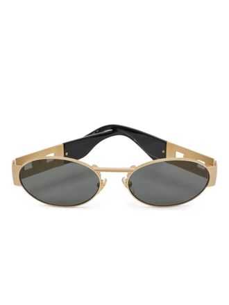 Versace Medusa oval sunglasses - Gold