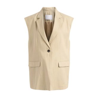 Nine In The Morning Vests, female, Beige, Size: XS Taylor Blazer Sleeveless
