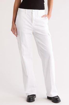 L'agence Channing Stretch Cotton Cargo Pants in Blanc at Nordstrom Rack, Size 31