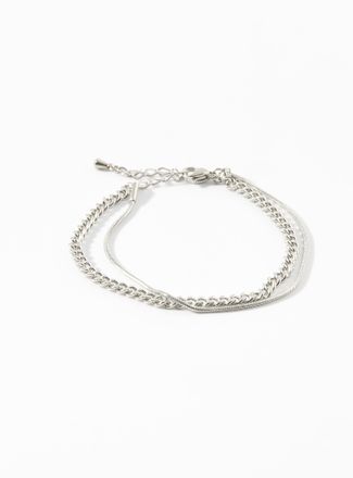 Le 31 Mens Double chain bracelet