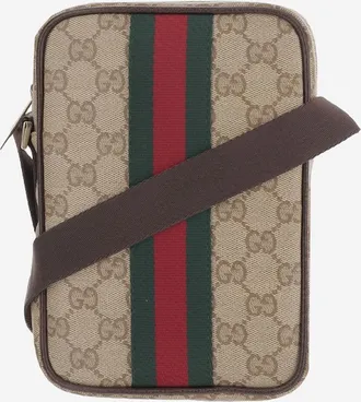 Gucci Mens Bag Mini Gg Web Detail Multicolour Cotton Belt