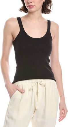 Enza Costa Knit Strappy Linen-Blend Tank