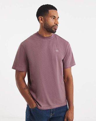Jacamo Union Garment Dyed Relaxed Fit T-Shirt