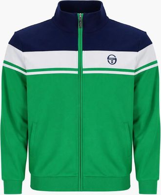 Sergio Tacchini Mens Sergio Tacchini Damarindo Track Top Jacket Maritime Blue/White/Fern Green - Size: 42/Regular