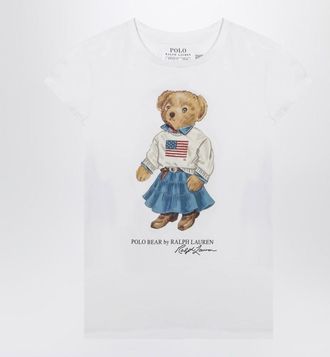 Polo Ralph Lauren White Polo Bear T-shirt