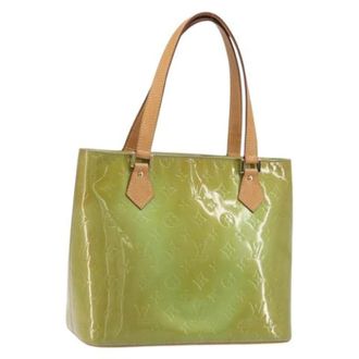 Louis Vuitton Tweedehands leren Louis Vuitton tassen - Dames - Pre-owned - Groen - Maat: ONE Size Leer