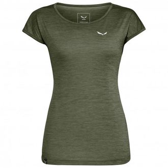 Salewa Puez Melange Dry S/S Tee T-Shirt f&uuml;r Damen | oliv