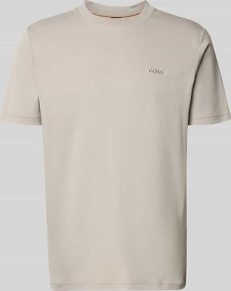 Boss Orange by Hugo Boss BOSS Orange Regular Fit T-Shirt aus reiner Baumwolle Modell TE_INTERLOCK in Sand, Gr&ouml;&szlig;e XXXL