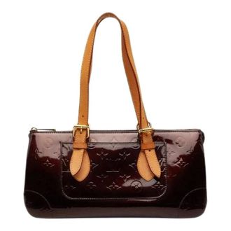 Louis Vuitton Pre-owned Shoulder Bags, female, Purple, Size: ONE SIZE Pre-owned Rosewood Avenue Monogram Vernis Shoulder Bag