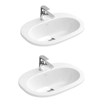 Villeroy & Boch Villeroy&boch - Conjunto De Dos Lavabos Encastrables Villeroy Et Boch O.novo Blanco Ceramicplus
