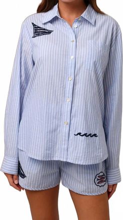 Shore Leave Paige Classic Button Up Shirt In Catch Of The Day