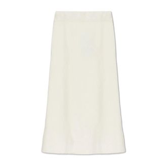 Lisa Yang Midi Skirts, female, Beige, Size: M Asta Skirt