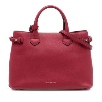 Burberry Pre-owned Burberry Medium Leather and House Check Banner Satchel OB0AUN2T81HDAS7J