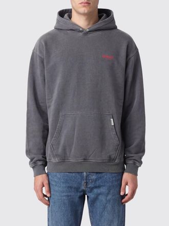 Represent Felpa con cappuccio in cotone relaxed fit con logo stampato