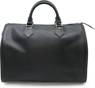 Louis Vuitton Pre-owned Handbags, female, Black, Size: ONE SIZE Pre-owned Leather Handbag