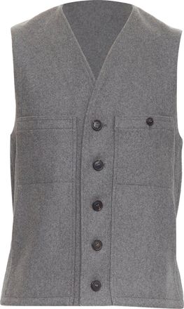 Christophe Lemaire Virgin Wool Felt Waist Coat Vest