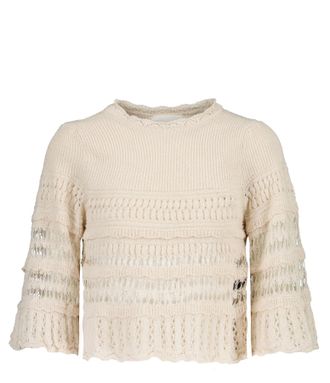 Isabel Marant Pull Frizy Coton &Eacute;cru