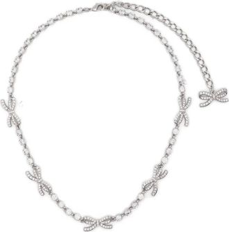 Self Portrait Collana con fiocco - Argento