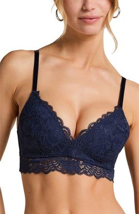 Hunkem&ouml;ller Andrea Padded Non-Wired Bra in Blue at Nordstrom, Size 36C