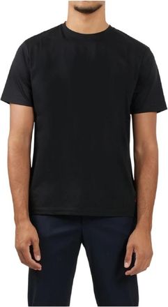 Peuterey Zwarte Cleats Mer T-shirt - Heren - T-shirts - Zwart - S - Katoen - Tops