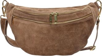 Luisa Vannini Beige Rundleer Tas