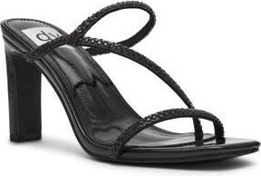 Dolce Vita Starlit Sandal in Black Shiny at Nordstrom Rack, Size 7.5