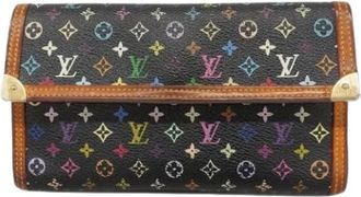 Louis Vuitton Pre-owned Wallets, female, Multicolor, Size: ONE SIZE Pre-owned Vintage Long Wallet (tri-fold)