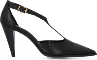 Pinko Platte Schoenen - Dames - Pumps - Zwart - 36 EU - Nylon - Schoenen