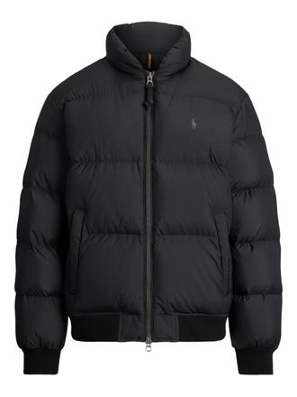 Polo Ralph Lauren ripstop insulated bomber - men - Duck Down/Polyester/Polyester/Duck Feathers - L - Black