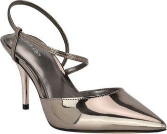 Calvin Klein Cordera Pump in Pewter at Nordstrom, Size 9.5
