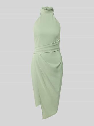 Lipsy Slim Fit Kleid mit Stehkragen in Mint, Gr&ouml;&szlig;e 32